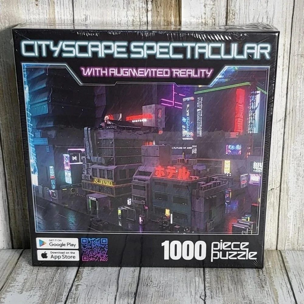 Cityscape Spectacular With Augmented Reality 1000 Piece Jigsaw Puzzle